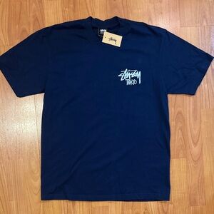 Stussy Navy Blue Short Sleeve Tokyo Tee